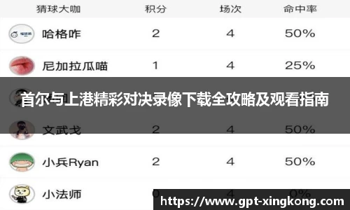首尔与上港精彩对决录像下载全攻略及观看指南